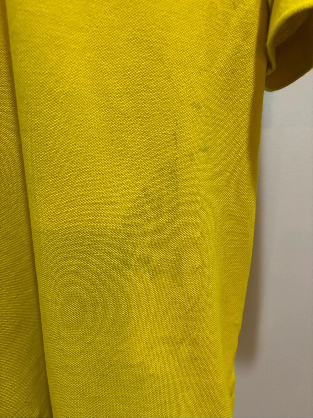 Polo by Ralph Lauren Men’s Bright Yellow Classic Polo with Navy Pony